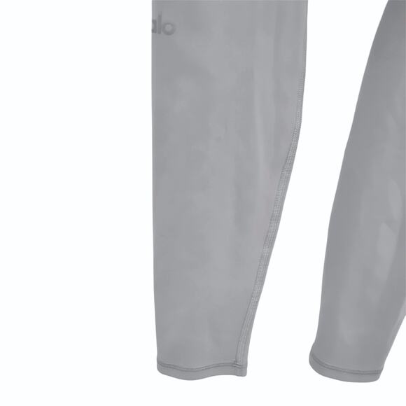 Alo Yoga Warrior Ripped Leggings Light Gray High Waist Size XS - Picture 4 of 5